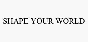 SHAPE YOUR WORLD
