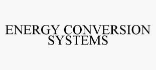 ENERGY CONVERSION SYSTEMS