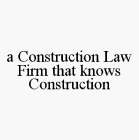 A CONSTRUCTION LAW FIRM THAT KNOWS CONST