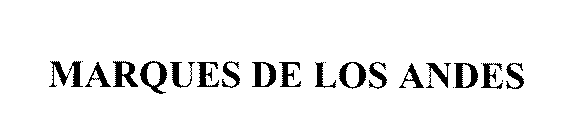MARQUES DE LOS ANDES