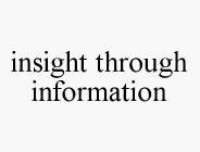 INSIGHT THROUGH INFORMATION