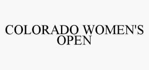COLORADO WOMEN'S OPEN