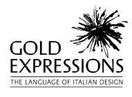 GOLD EXPRESSIONS THE LANGUAGE OF ITALIAN DESIGN