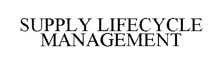 SUPPLY LIFECYCLE MANAGMENT