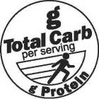 G TOTAL CARB PER SERVING G PROTEIN