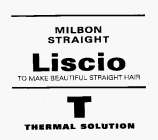 MILBON STRAIGHT LISCIO TO MAKE BEAUTIFUL STRAIGHT HAIR T THERMAL SOLUTION