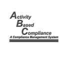 ACTIVITY BASED COMPLIANCE A COMPLIANCE MANAGEMENT SYSTEM