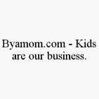 BYAMOM.COM - KIDS ARE OUR BUSINESS.