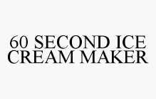 60 SECOND ICE CREAM MAKER