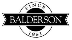 BALDERSON SINCE 1881