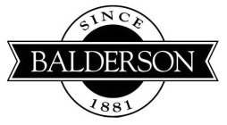 BALDERSON SINCE 1881