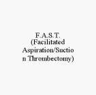 F.A.S.T. (FACILITATED ASPIRATION/SUCTION THROMBECTOMY)