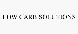 LOW CARB SOLUTIONS