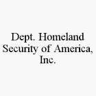 DEPT. HOMELAND SECURITY OF AMERICA, INC.