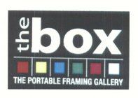 THE BOX THE PORTABLE FRAMING GALLERY