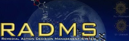RADMS REMEDIAL ACTION DECISION MANAGEMENT SYSTEM PU - PLUTONIUM U - URANIUM