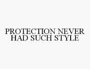 PROTECTION NEVER HAD SUCH STYLE