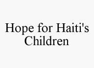 HOPE FOR HAITI'S CHILDREN