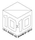 10X10 10% RADIO AD SHARE BY 2010