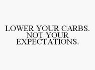 LOWER YOUR CARBS. NOT YOUR EXPECTATIONS.