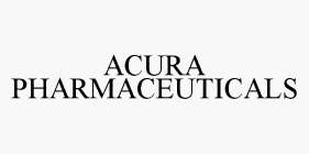 ACURA PHARMACEUTICALS