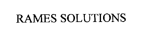 RAMES SOLUTIONS