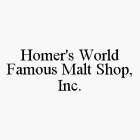 HOMER'S WORLD FAMOUS MALT SHOP, INC.