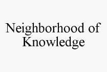 NEIGHBORHOOD OF KNOWLEDGE