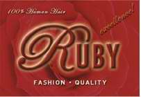 RUBY FASHION QUALITY EXCELLENCE 100% HUMAN HAIR