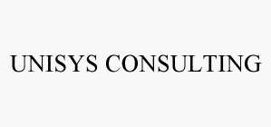 UNISYS CONSULTING