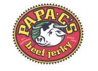 PAPA C'S ALL NATURAL BEEF JERKY SINCE 1978