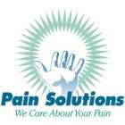 PAIN SOLUTIONS WE CARE ABOUT YOUR PAIN