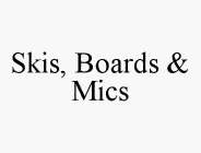 SKIS, BOARDS & MICS