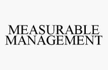 MEASURABLE MANAGEMENT