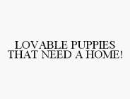 LOVABLE PUPPIES THAT NEED A HOME!
