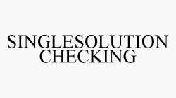 SINGLESOLUTION CHECKING