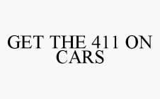 GET THE 411 ON CARS