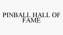PINBALL HALL OF FAME
