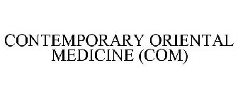 CONTEMPORARY ORIENTAL MEDICINE (COM)