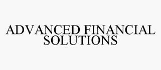 ADVANCED FINANCIAL SOLUTIONS