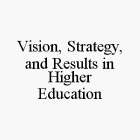 VISION, STRATEGY, AND RESULTS IN HIGHER EDUCATION