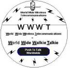 WORLD WIDE WIRELESS TELECOMMUNICATIONS WWWT WORLD WIDE WALKIE TALKIE PUSH TO TALK WORLDWIDE