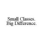 SMALL CLASSES. BIG DIFFERENCE.