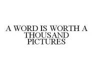 A WORD IS WORTH A THOUSAND PICTURES