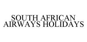 SOUTH AFRICAN AIRWAYS HOLIDAYS