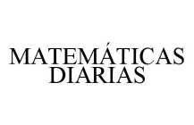 MATEMÁTICAS DIARIAS