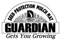 SEED PROTECTION MULCH MAT NORTH AMERICAN GREEN GUARDIAN GETS YOU GROWING
