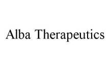 ALBA THERAPEUTICS