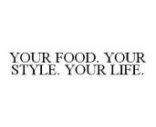 YOUR FOOD. YOUR STYLE. YOUR LIFE.