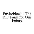 ENVIROBLOCK - THE ICF FORM FOR OUR FUTURE